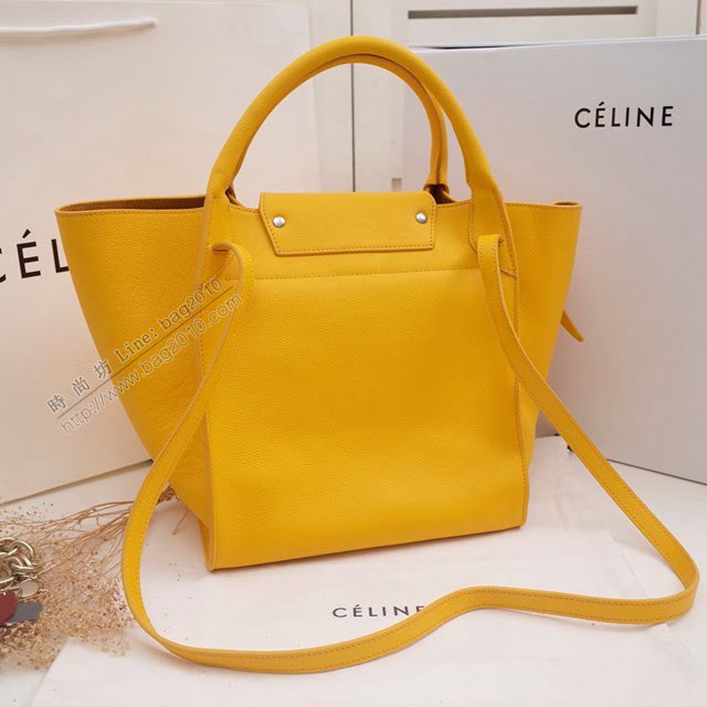 Celine女包 賽琳平紋小牛皮手袋 Céline big bag Celine手提肩背包 183313  slyd2134